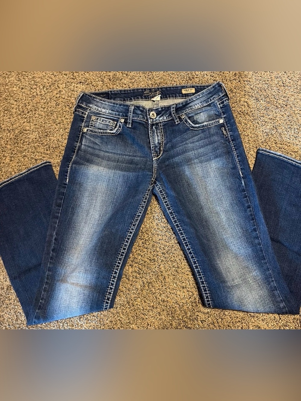 Women’s silver jeans